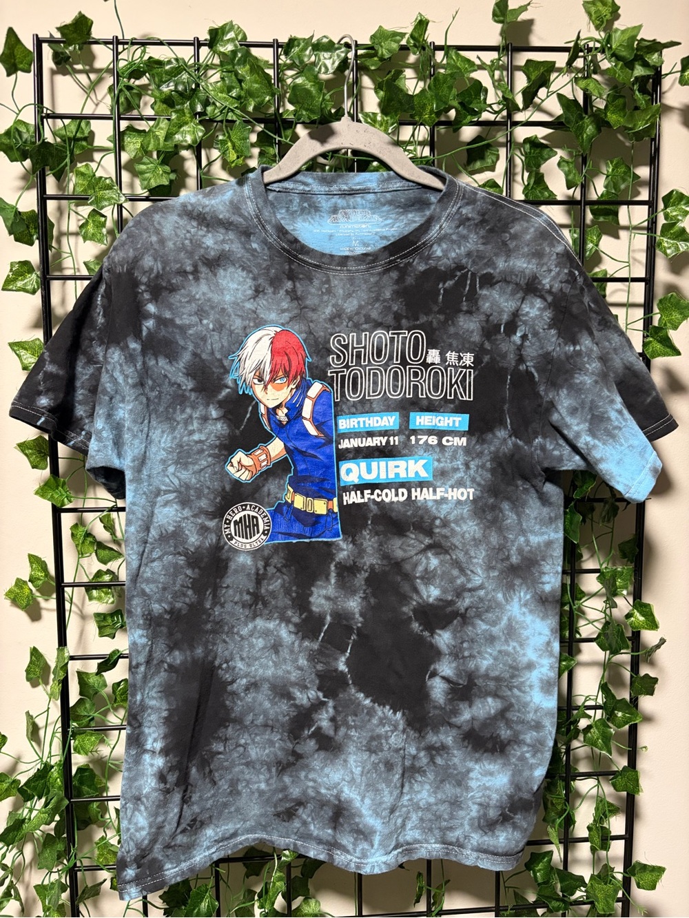 My Hero Academia Shoto Todoroki Tie-Dye Tee